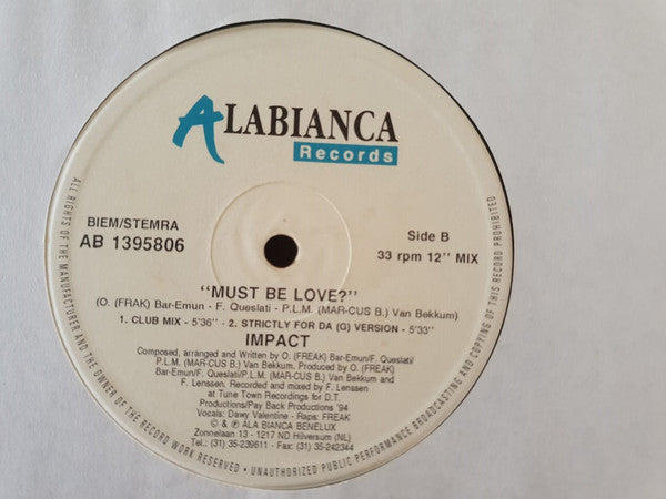 Impact (5) : Must Be Love? (12")