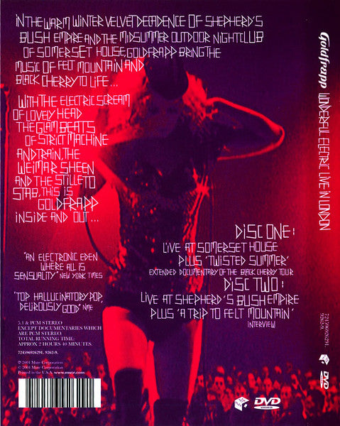 Goldfrapp : Wonderful Electric (Live In London) (2xDVD-V, Multichannel, NTSC)