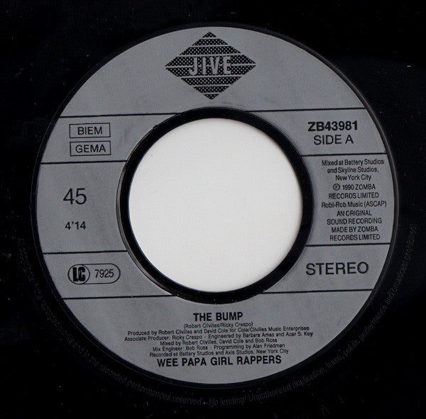 Wee Papa Girl Rappers : The Bump (7")
