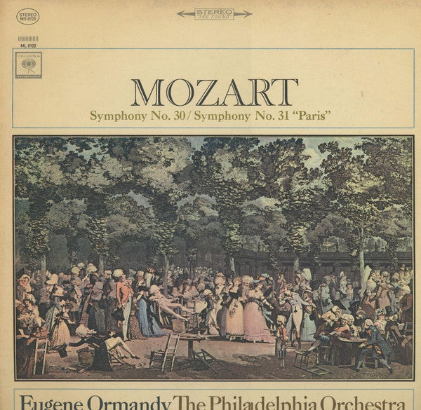 Wolfgang Amadeus Mozart - Eugene Ormandy, The Philadelphia Orchestra : Symphony No. 30 / Symphony No. 31 "Paris" (LP, Album)