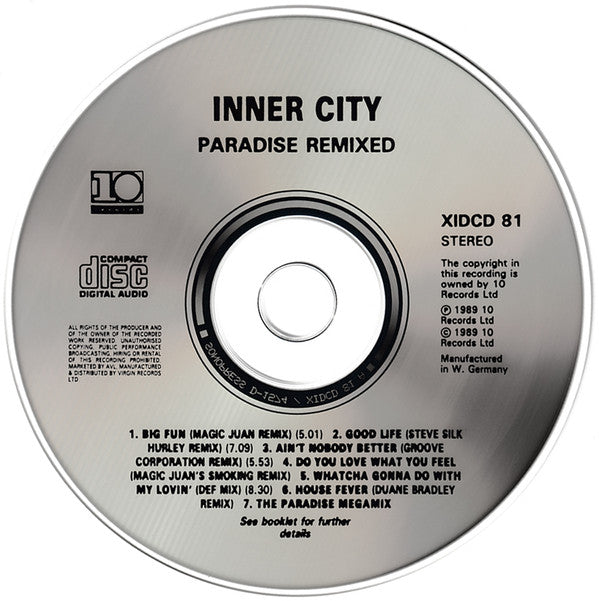 Inner City : Paradise Remixed (CD, Comp)