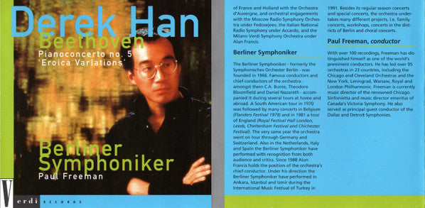Derek Han, Berliner Symphoniker, Ludwig van Beethoven : Piano Concerto No 5  'Eroica Variations' (CD, Album)