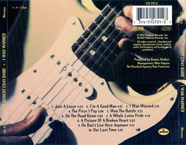 Robert Cray : I Was Warned (CD, Album)