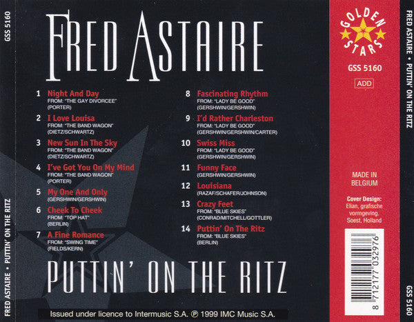 Fred Astaire : Puttin' On The Ritz (CD, Comp)