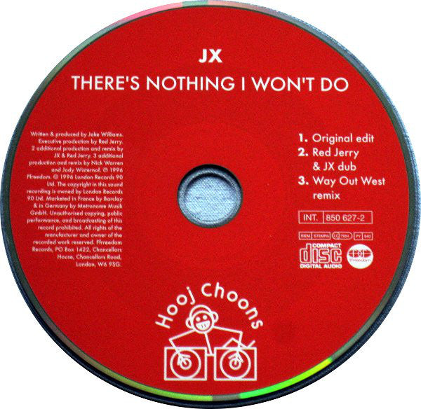 JX : There's Nothing I Won't Do (CD, Single)