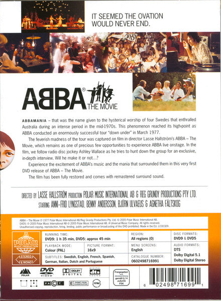 ABBA : The Movie (2xDVD-V, Ltd, S/Edition, Multichannel, PAL)