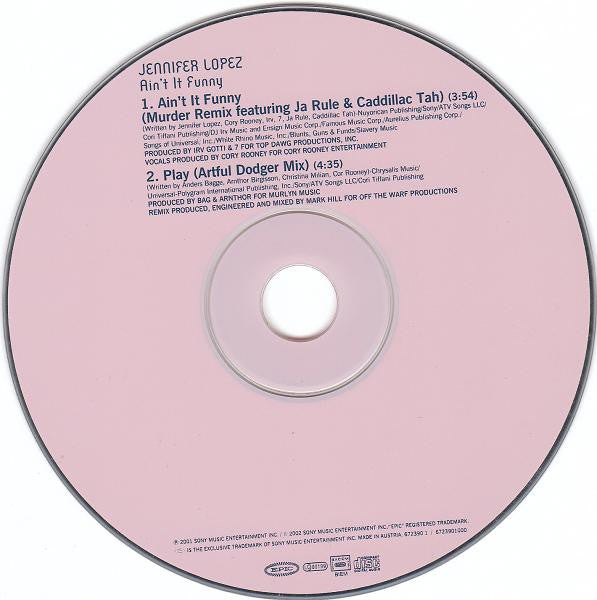 Jennifer Lopez : Ain't It Funny (CD, Single, Car)