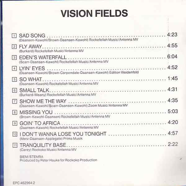 Vision Fields : Vision Fields (CD, Album)