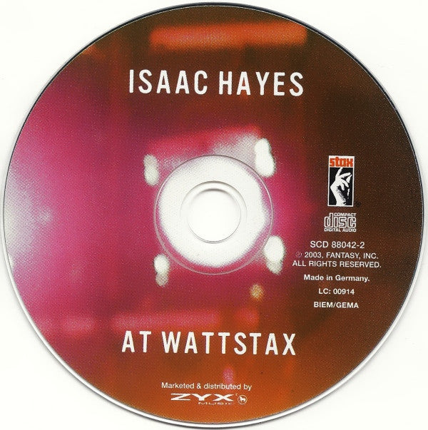 Isaac Hayes : At Wattstax (CD, Album)