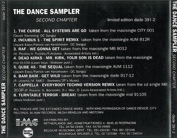 Various : The Dance Sampler - Second Chapter (CD, Comp, Ltd, Smplr)