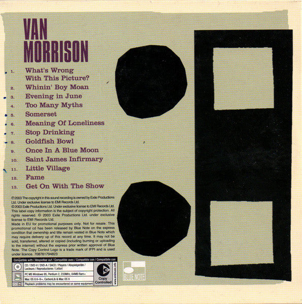 Van Morrison : What's Wrong With This Picture? (CD, Album, Copy Prot., Promo)