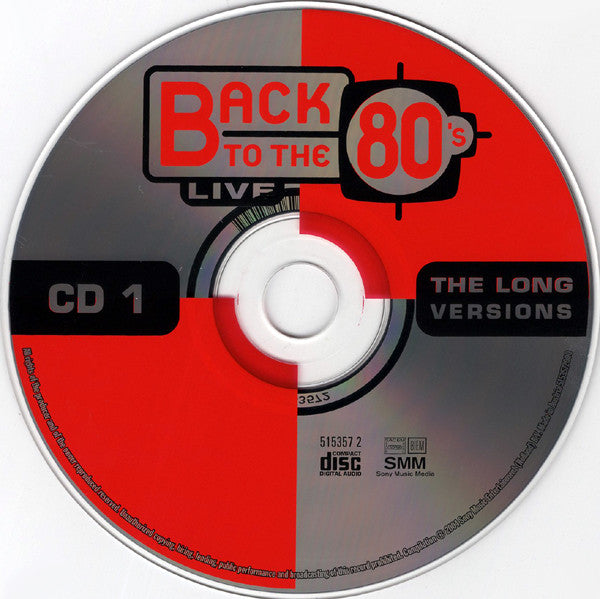 Various : Back To The 80's The Long Versions Live (De Hits Uit De Jaren '80) (4xCD, Comp)