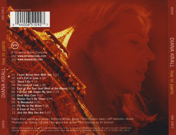 Diana Krall : Live In Paris (CD, Album)