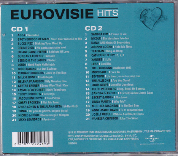 Various : Eurovisie Hits (2xCD, Comp)