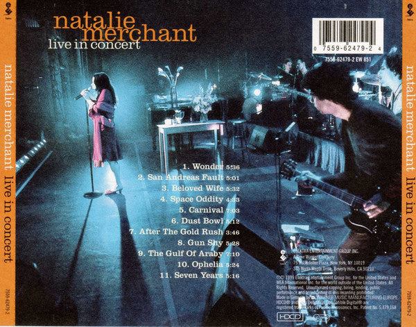 Natalie Merchant : Live In Concert (HDCD, Album)