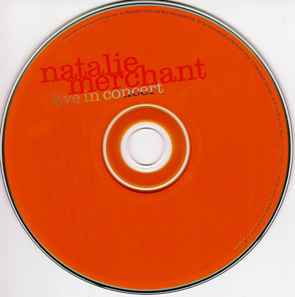 Natalie Merchant : Live In Concert (HDCD, Album)