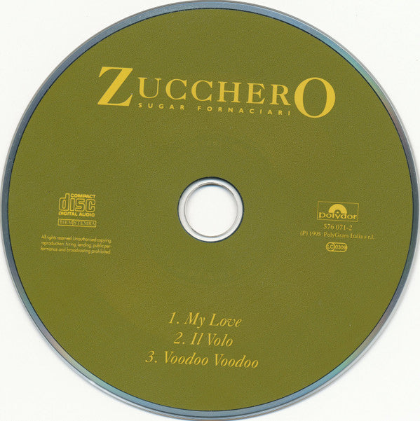 Zucchero : My Love (CD, Single)