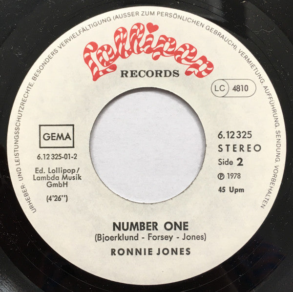 Ronnie Jones : Groovin' (7")
