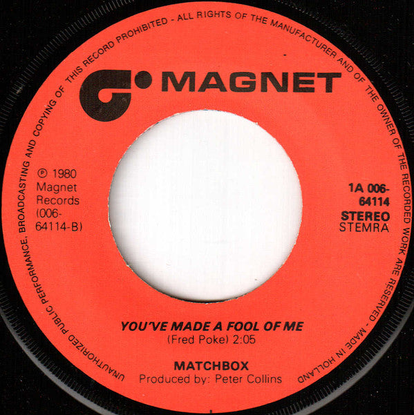 Matchbox (3) : When You Ask About Love (7", Single)