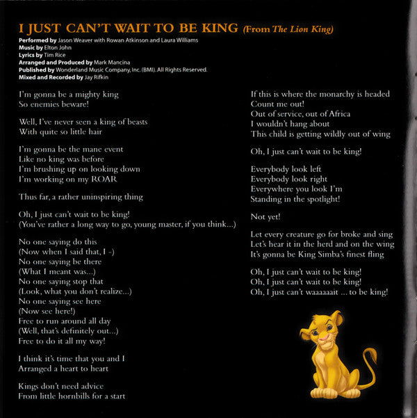 Various : Best Of The Lion King (CD, Comp)
