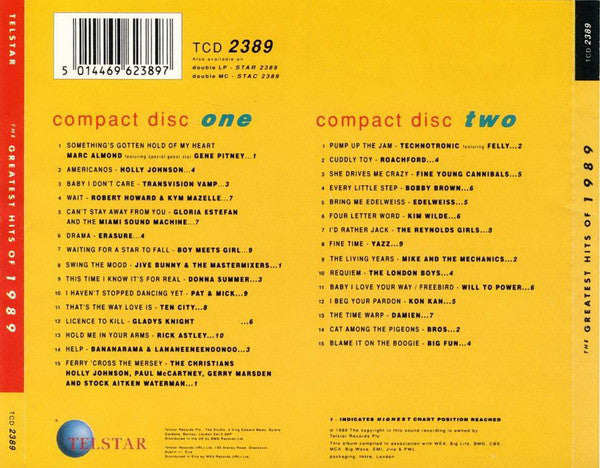 Various : The Greatest Hits Of 1989 (2xCD, Comp)