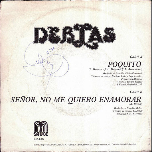 Las Deblas : Poquito  (7", Single)