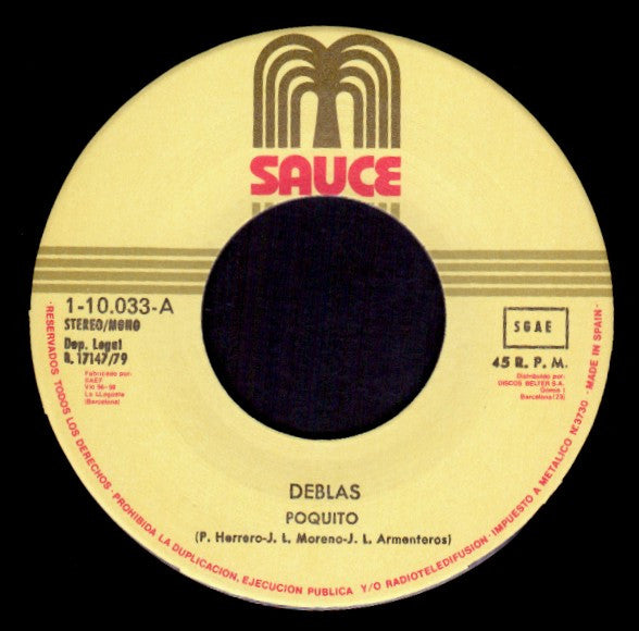 Las Deblas : Poquito  (7", Single)