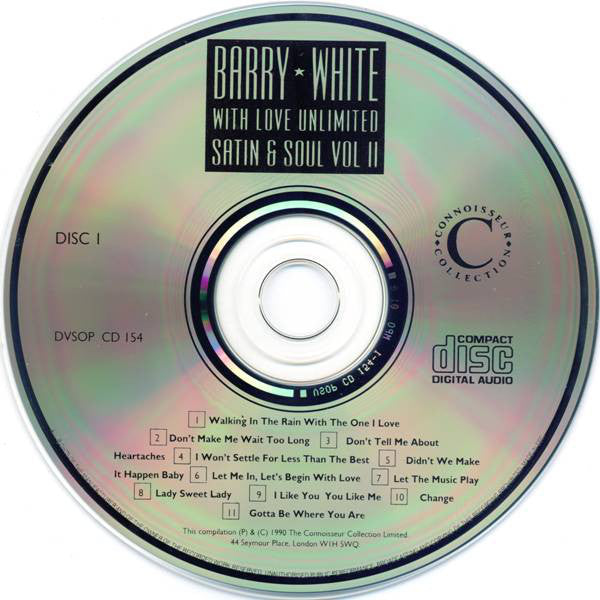 Barry White With Love Unlimited : Satin & Soul Vol II (2xCD, Comp)