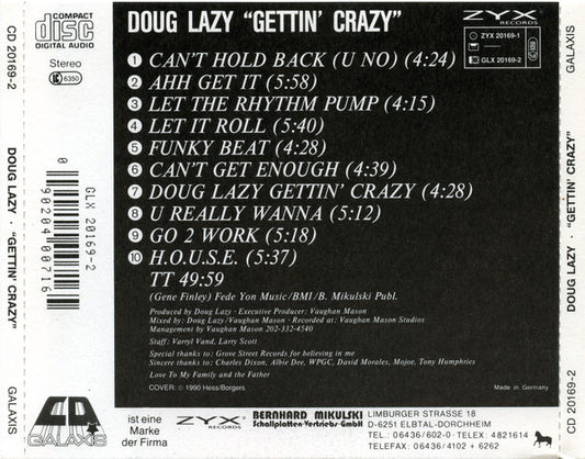 Doug Lazy : Doug Lazy Gettin' Crazy (CD, Album)