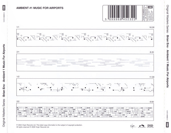 Brian Eno : Ambient 1 (Music For Airports) (CD, Album, RE, RM, GZ )