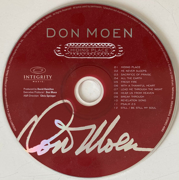 Don Moen : Hiding Place (Platinum Edition) (CD, Album + DVD)