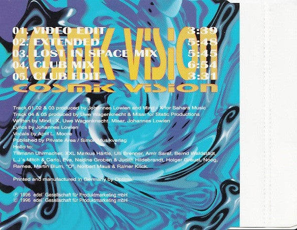 Cosmik Vision : Cosmik Vision (CD, Maxi)