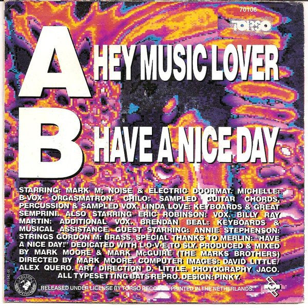 S'Express : Hey Music Lover (7", Single)