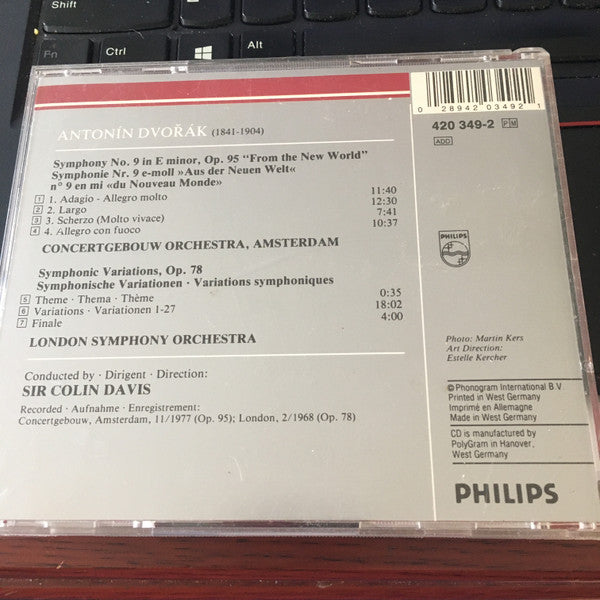 Antonín Dvořák, Concertgebouworkest, London Symphony Orchestra, Sir Colin Davis : Symphony No. 9 · Symphonic Variations (CD, RM)