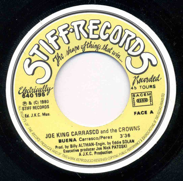 Joe King Carrasco & The Crowns : Buena (7", Single)