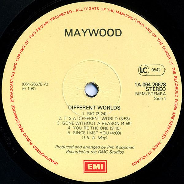 Maywood : Different Worlds (LP, Album)