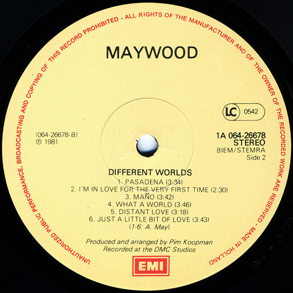 Maywood : Different Worlds (LP, Album)