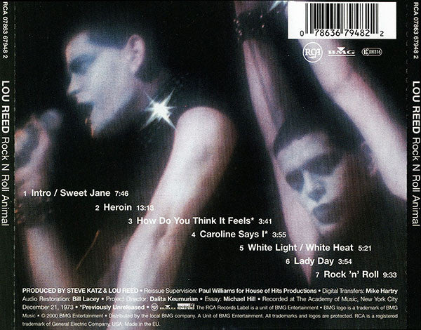 Lou Reed : Rock N Roll Animal (CD, Album, RE, RM)