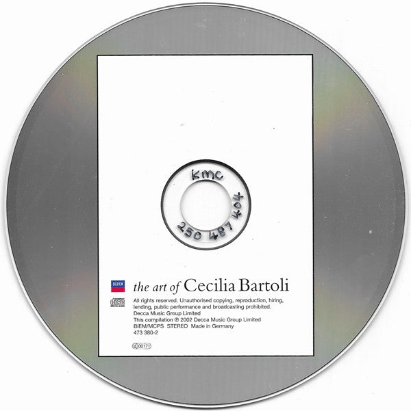 Cecilia Bartoli : The Art Of Cecilia Bartoli (CD, Comp, Dig)