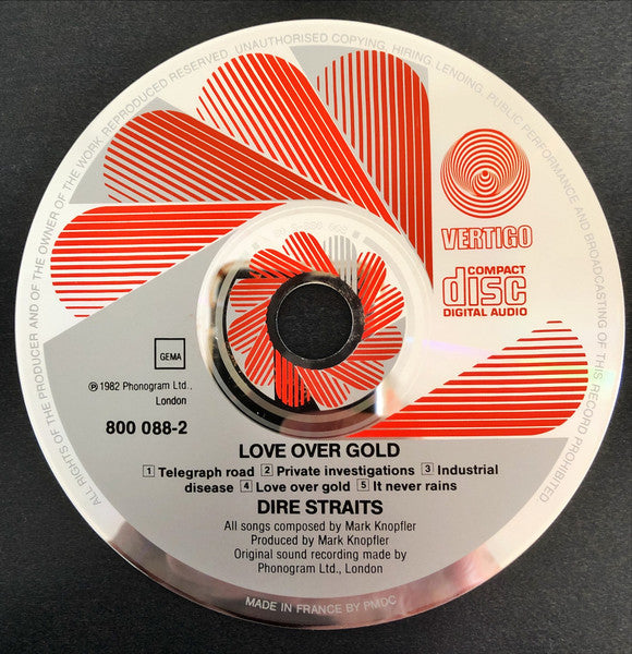 Dire Straits : Love Over Gold (CD, Album, RE, Red)