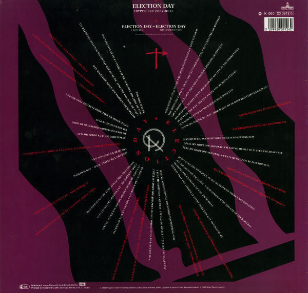 Arcadia (3) : Election Day (Cryptic Cut (No Voice)) (12")