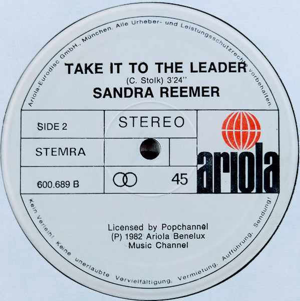 Sandra Reemer : Rien Ne Va Plus (12")