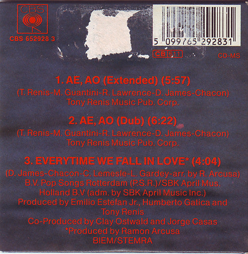 Julio Iglesias : Ae, Ao (CD, Mini, Maxi)