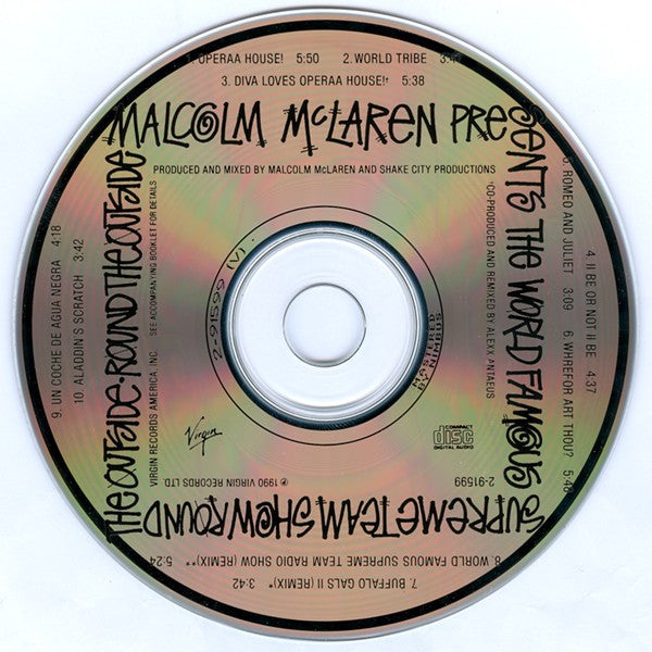 Malcolm McLaren Presents World's Famous Supreme Team : Round The Outside! Round The Outside! (CD, Album)
