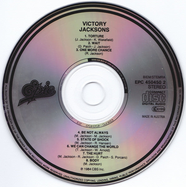 The Jacksons : Victory (CD, Album, RE)