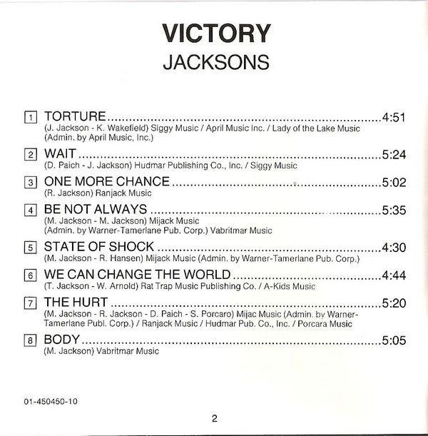 The Jacksons : Victory (CD, Album, RE)