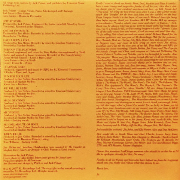 Jack Peñate : Matinée (CD, Album)