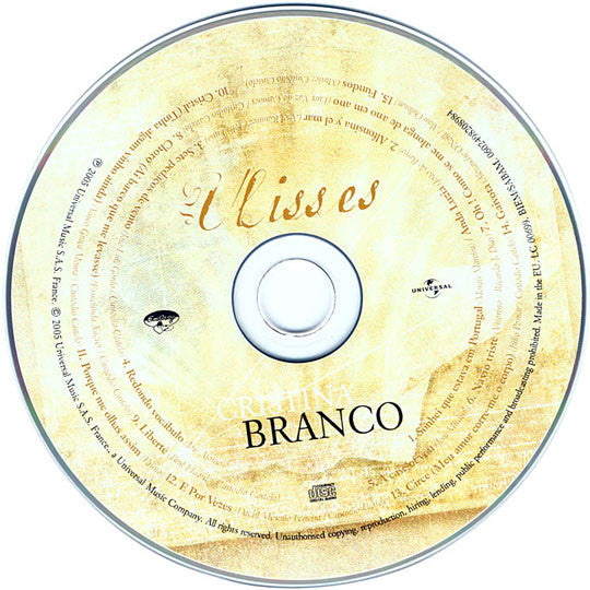 Cristina Branco : Ulisses (CD, Album)