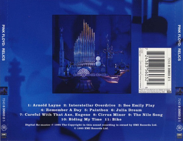 Pink Floyd : Relics (CD, Comp, RE, RM)