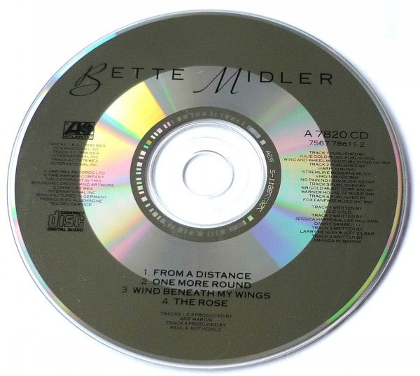 Bette Midler : From A Distance (CD, Maxi)
